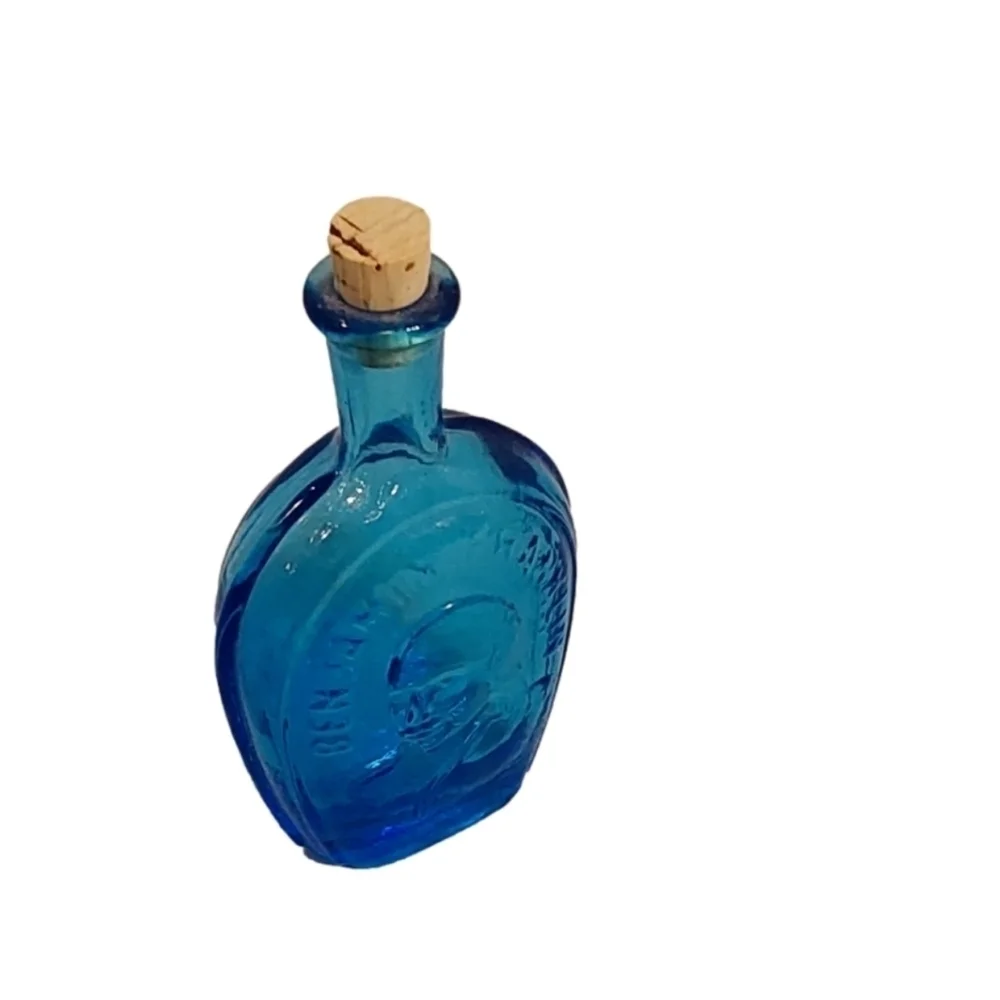 BENJAMIN FRANKLIN‎ PRESS WHEATON   FLASK  MINIATURE DECANTER BOTTLE
